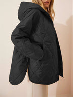Chaqueta para mujer efecto acolchado con capucha - Yvianne