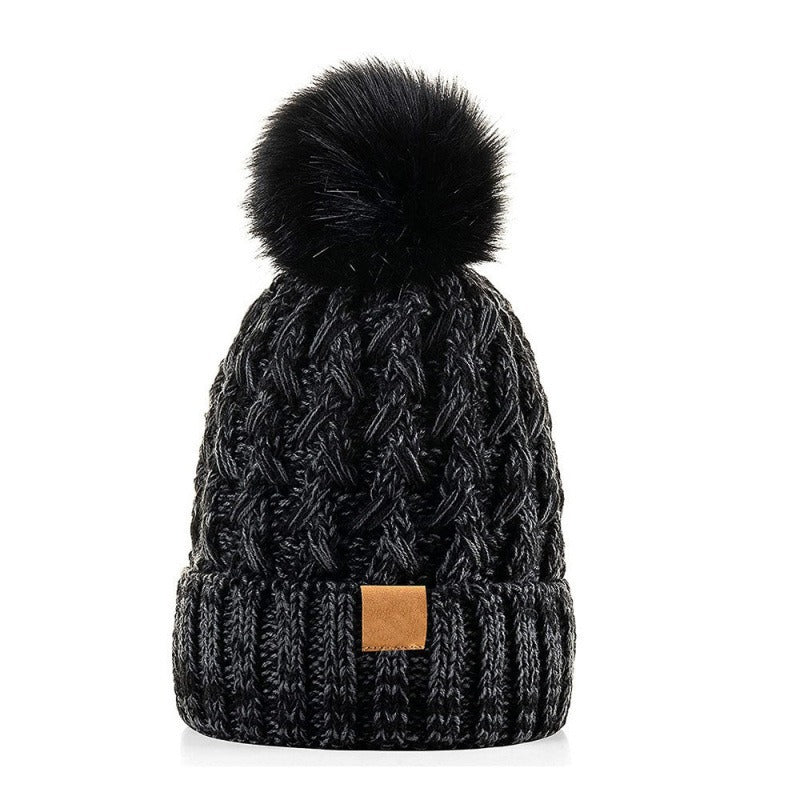 Gorro de punto con pompón para invierno unisex - Norel
