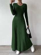 Vestido de punto entallado para mujer silueta acanalada - Brynja