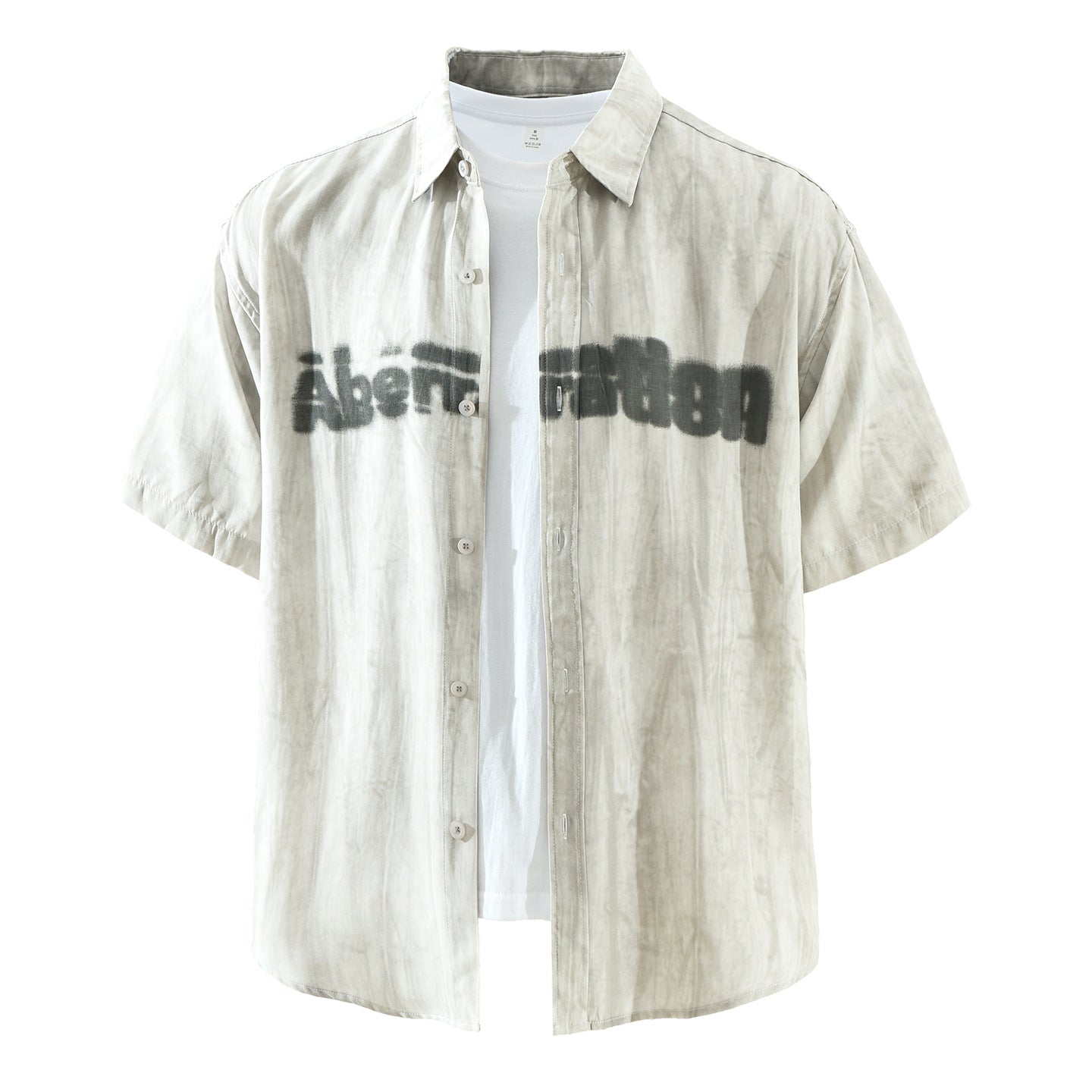 Camisa hombre manga corta casual verano botones cuello clásico - Rensar