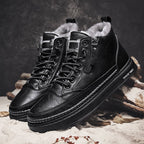 Botines de hombre con forro calido y diseño con cordones - Renard