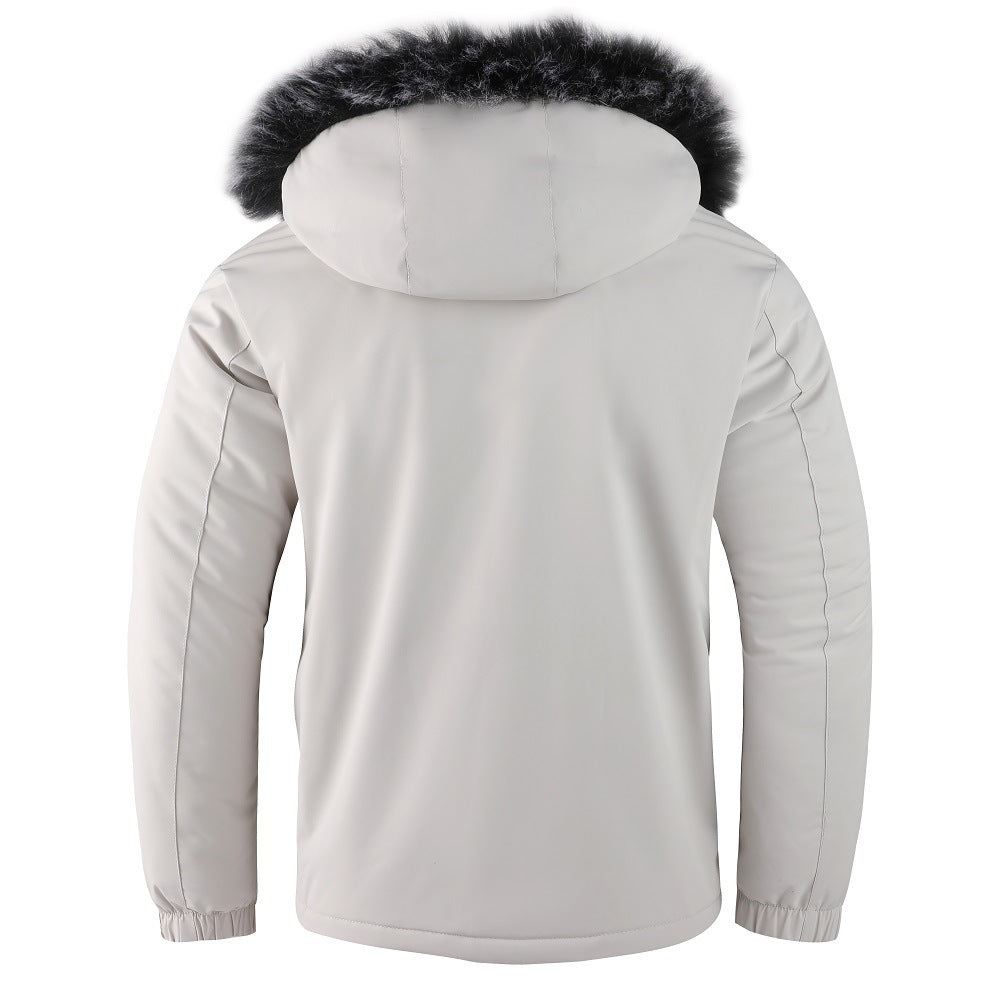 Chaqueta hombre capucha desmontable forrada piel contemporánea materiales premium - Klein