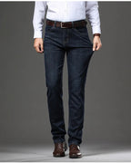 Pantalón vaquero hombre mezclilla elástica estilo recto - Bruno