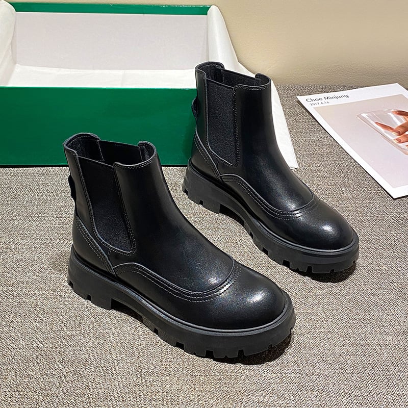 Botines para mujer efecto piel con elástico lateral - Gamblin