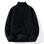 Suéter para hombre cuello semicisne punto suave - Noah