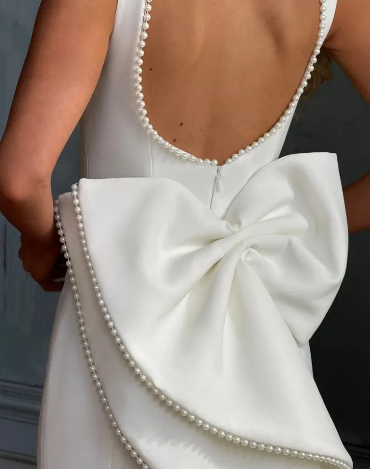 Vestido maxi borde perlado para mujer - Hildegard
