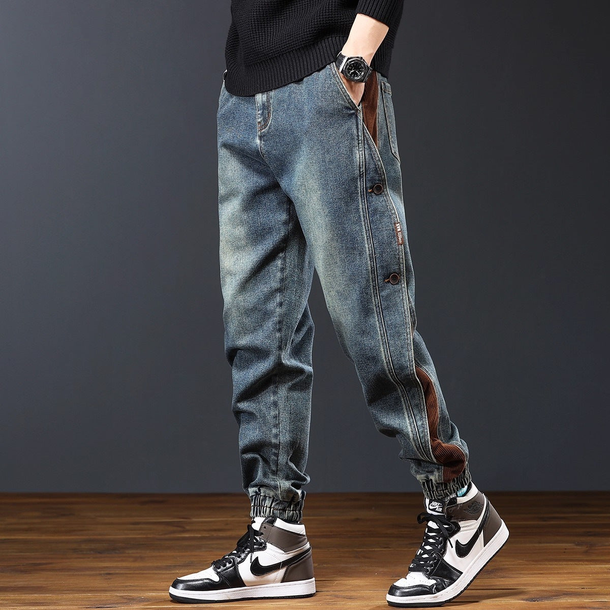 Pantalones vaqueros jogger para hombre - James