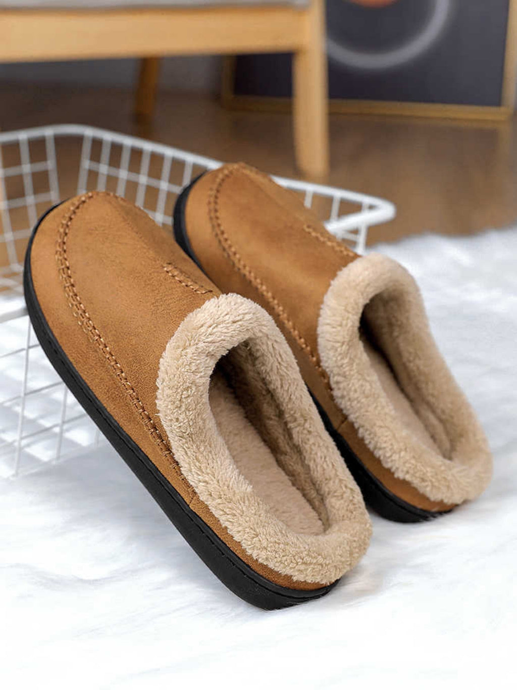 Pantuflas para hombre efecto suave invernal - Ervann