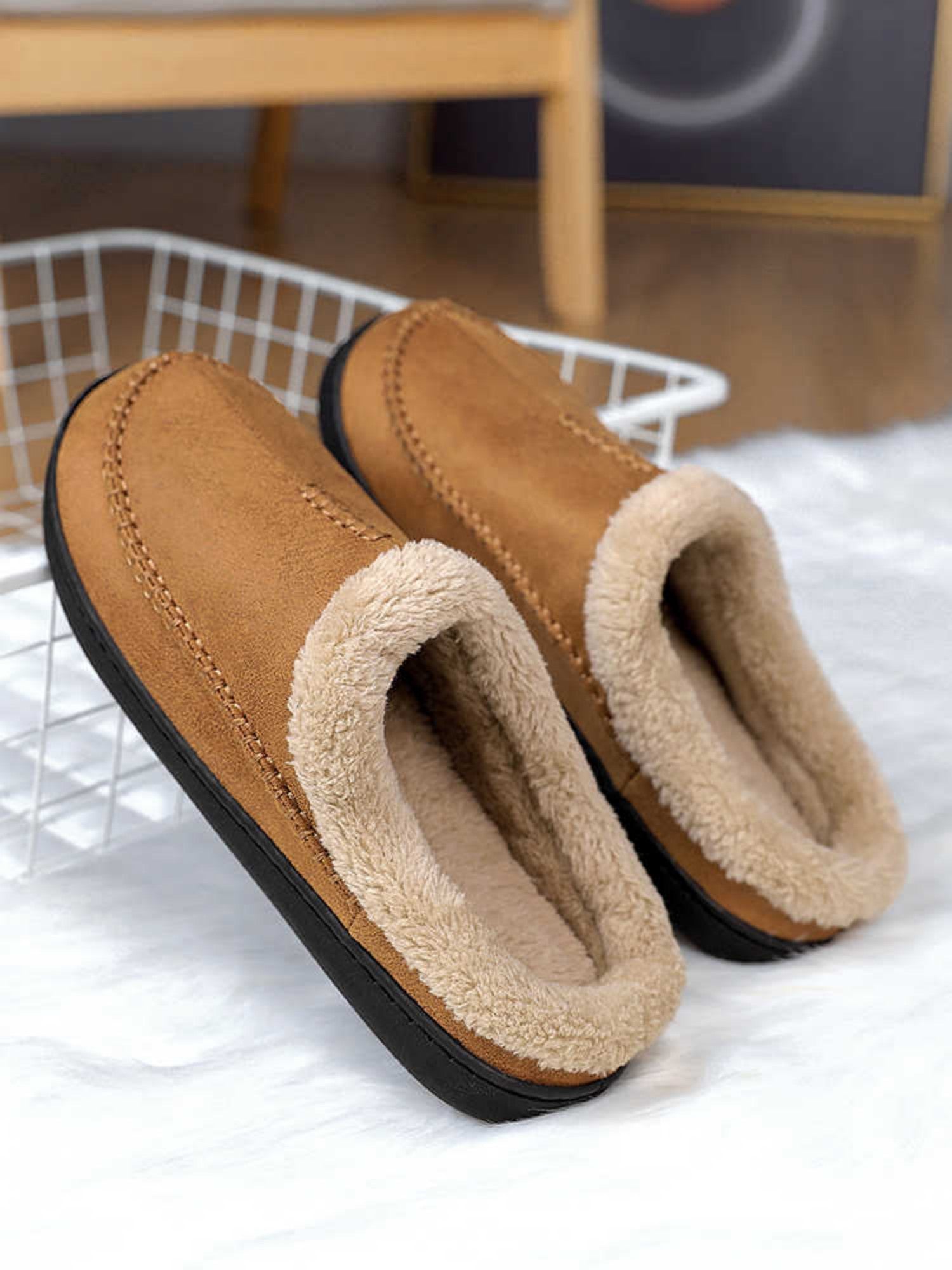 Pantuflas para hombre efecto suave invernal - Ervann