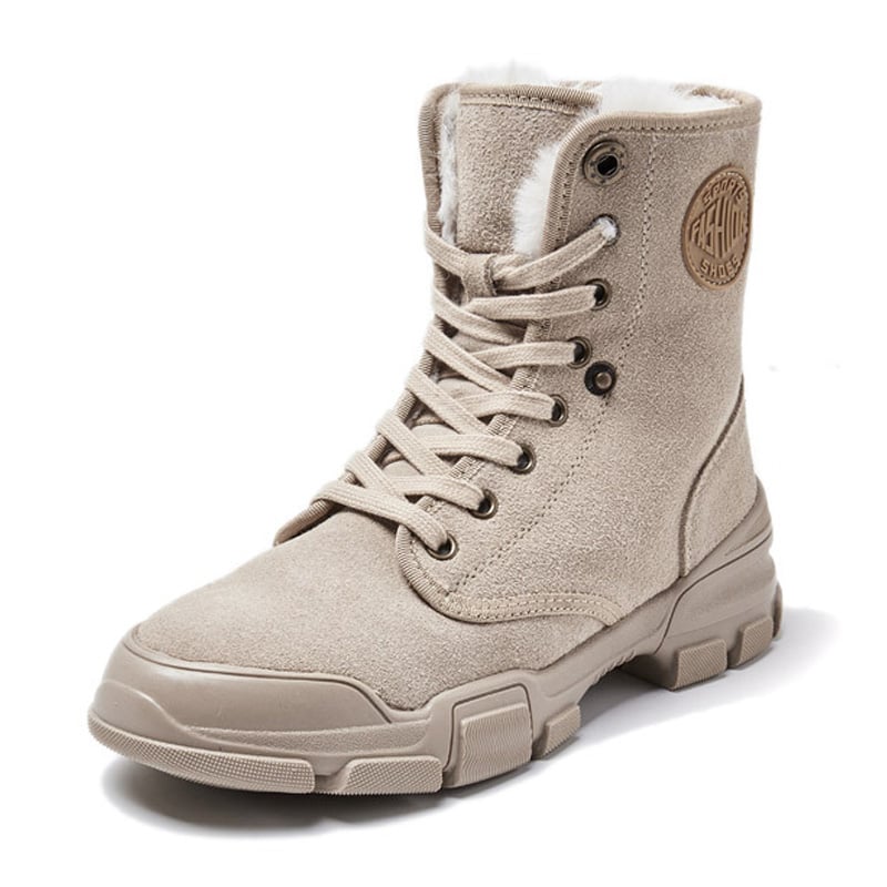 Botines de caña media para mujer afelpados - Rikke
