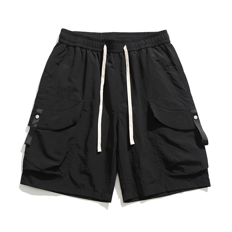 Shorts cargo deportivos con bolsillos amplios para hombre - Leonel