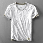 Camiseta de verano de hombre con cuello redondo - Casual