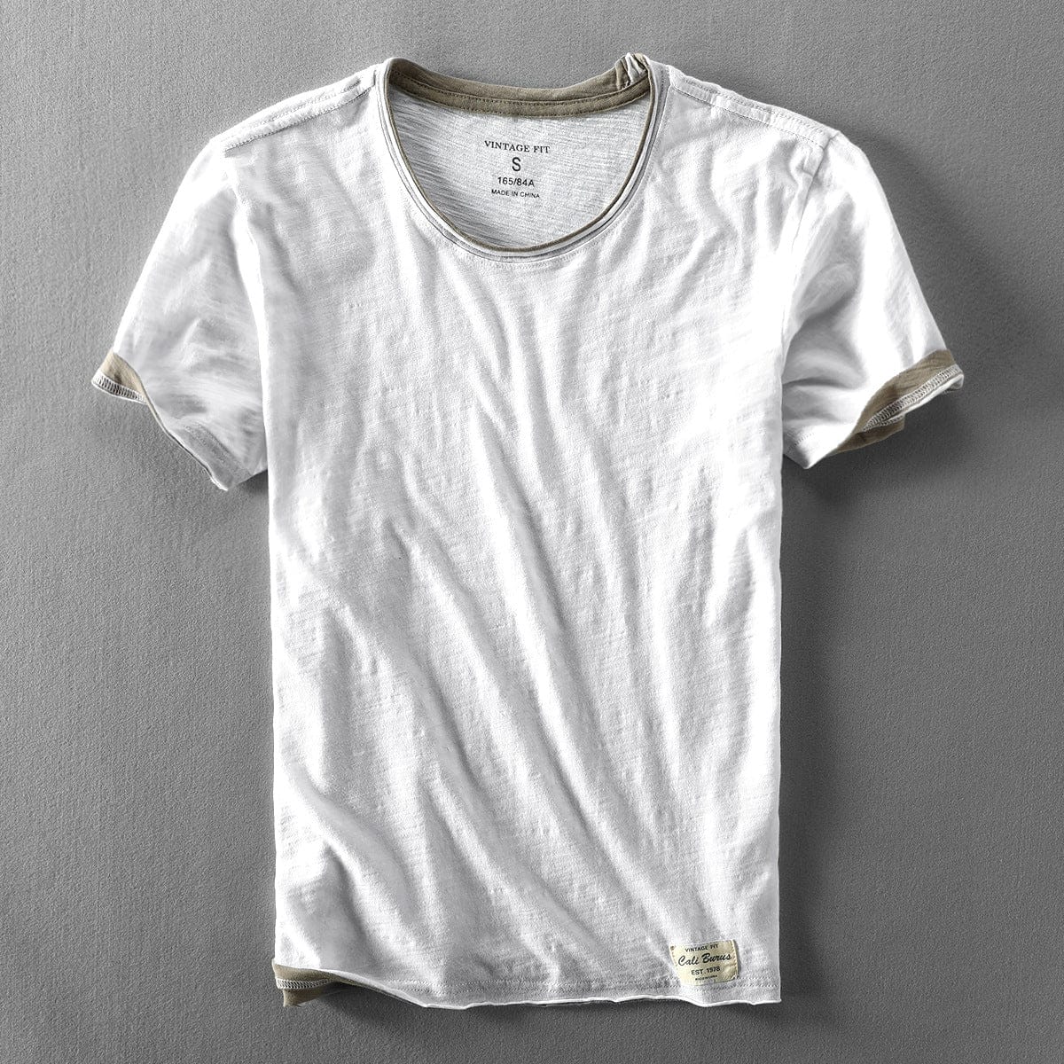 Camiseta de verano de hombre con cuello redondo - Casual