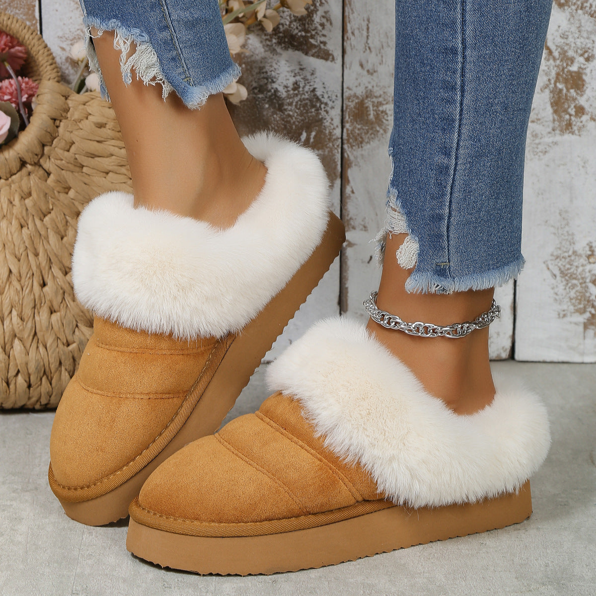 Pantuflas para mujer efecto suave invernal - Marenne