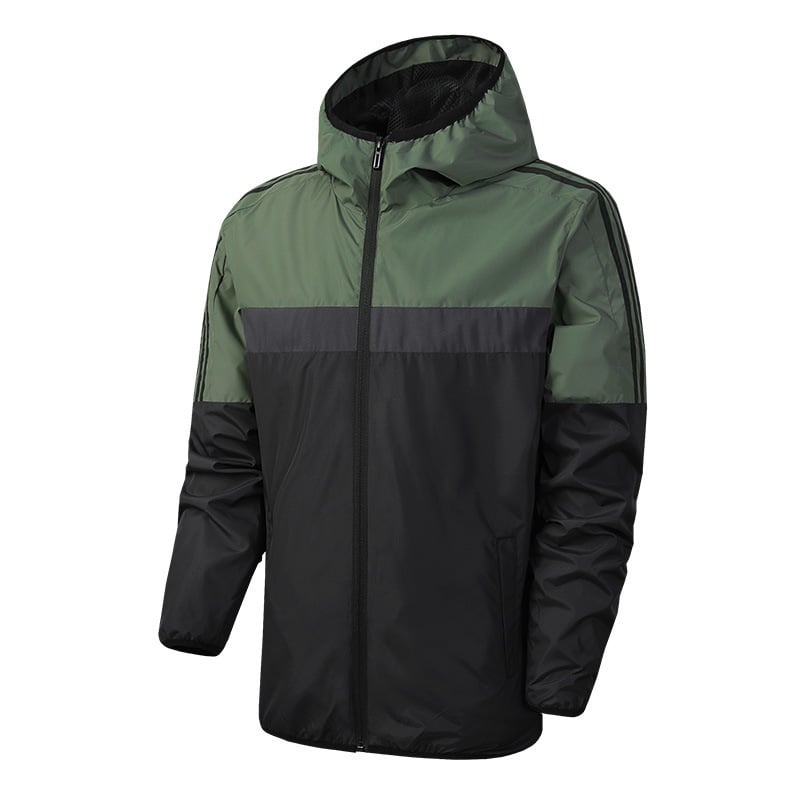 Chaqueta ligera para hombre con capucha y cierre de cremallera - Virex