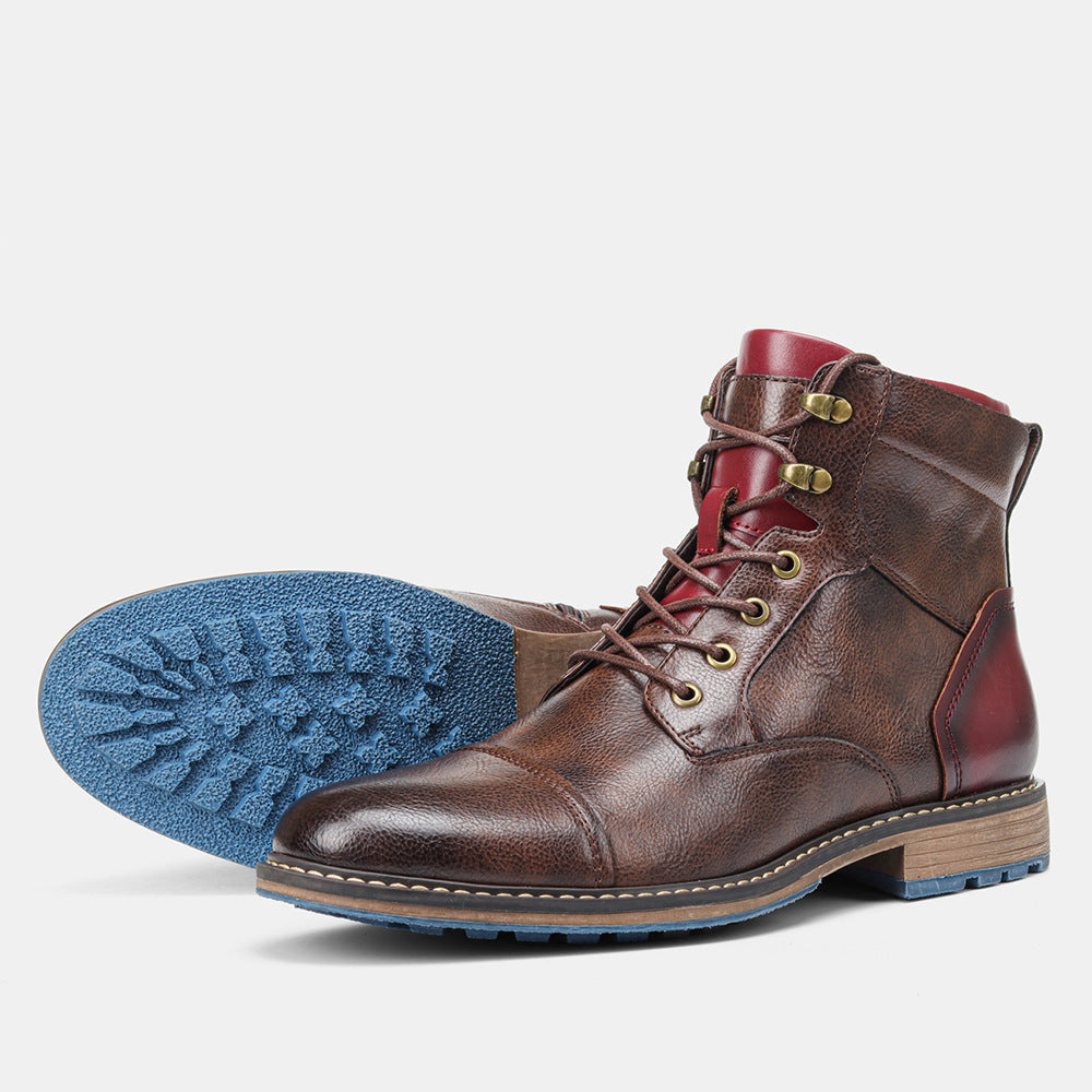 Botas cortas para hombre estilo urbano con efecto cuero - Dravon