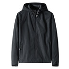 Chaqueta cortaviento para hombre con capucha y cierre de cremallera - Elvan