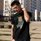 Camiseta hombre algodón estampado gráfico corte recto - Tomás
