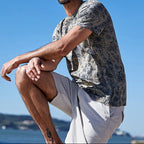 Camiseta hombre estampado floral ajuste regular - Mauro