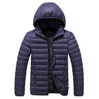 Chaqueta ligera hombre aislamiento térmico capucha resistente viento humedad - Rayan