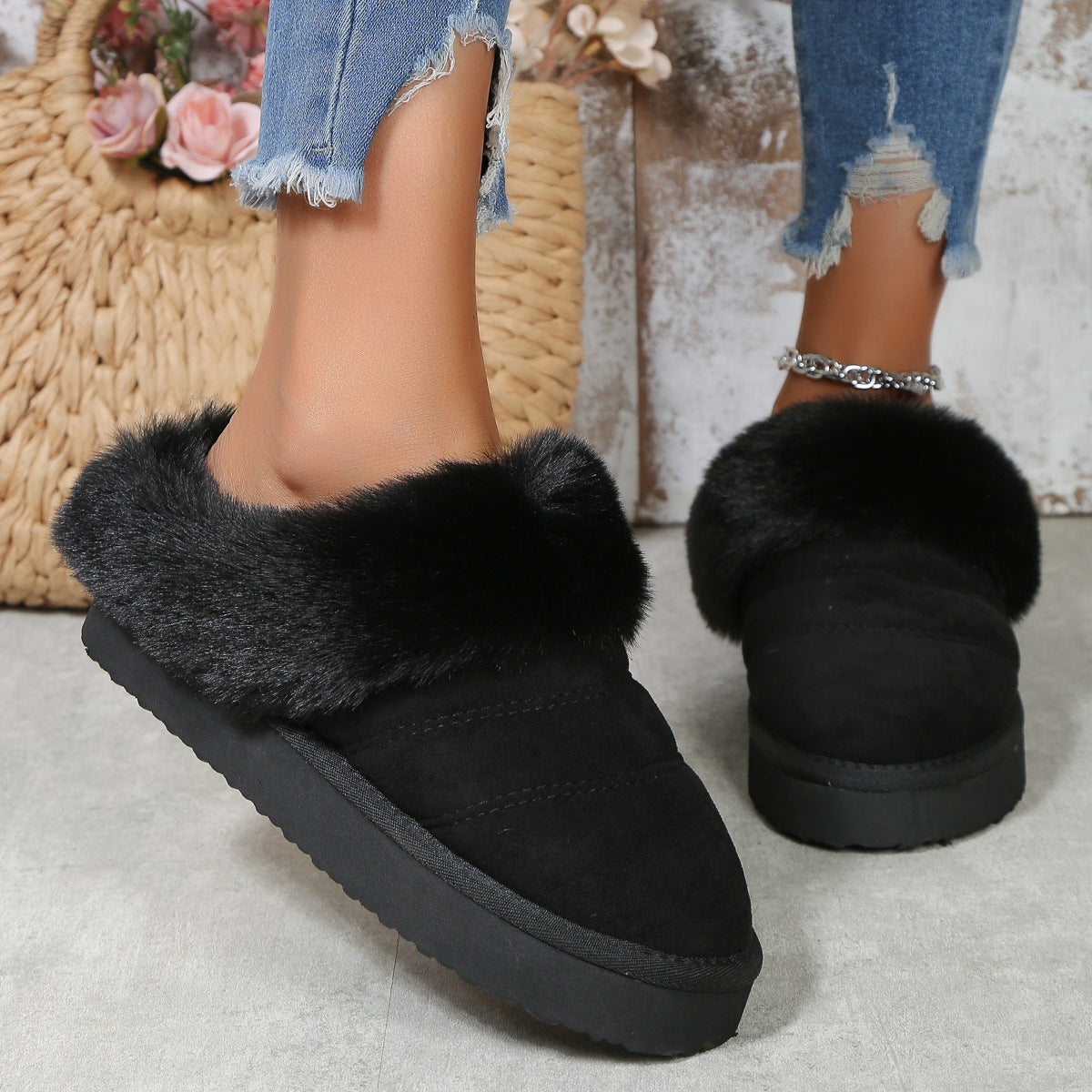 Pantuflas para mujer efecto suave invernal - Marenne