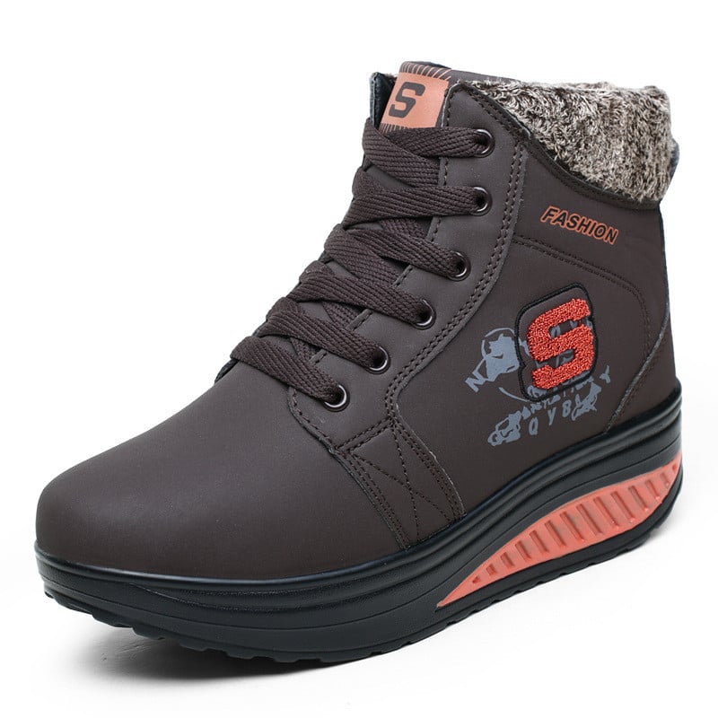 Botines para mujer interior afelpado con suela elevada - Yuren