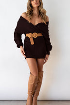 Vestido de punto para mujer escote cruzado - Ragnheidr