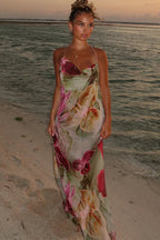 Vestido maxi tirantes finos para mujer - Samantha