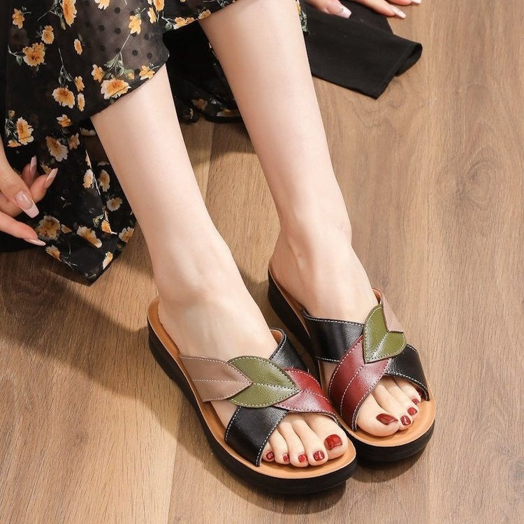 Sandalias de mujer con suela acolchada para paseo - Mirel