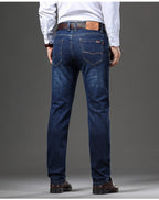 Pantalón vaquero hombre mezclilla elástica estilo recto - Bruno