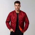 Chaqueta de hombre estilo bomber con cierre frontal - Louis
