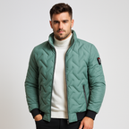 Chaqueta acolchada hombre cremallera bolsillos puños elásticos urbana práctica - Franco