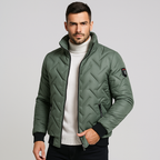 Chaqueta acolchada hombre cremallera bolsillos puños elásticos urbana práctica - Franco