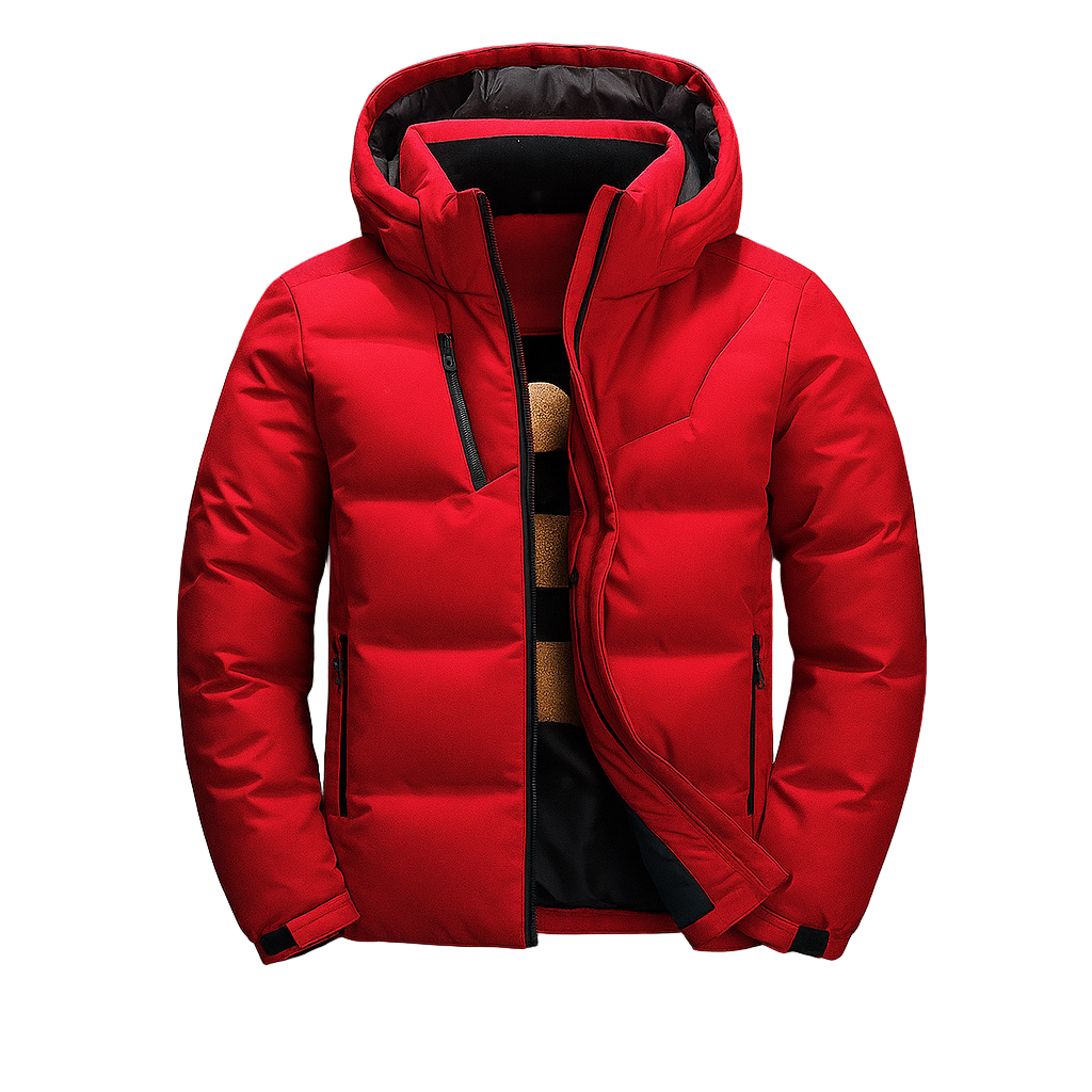 Chaqueta acolchada hombre capucha diseño urbano deportivo corte dinámico - Narel