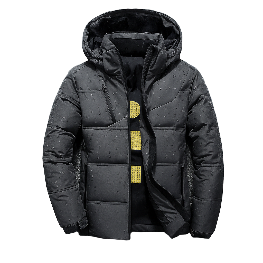 Chaqueta acolchada hombre capucha diseño urbano deportivo corte dinámico - Narel