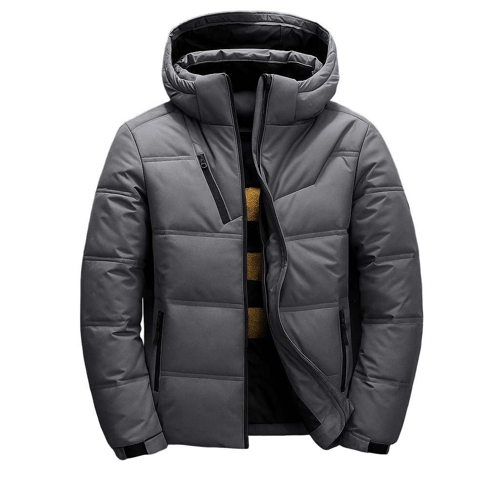 Chaqueta acolchada hombre capucha diseño urbano deportivo corte dinámico - Narel