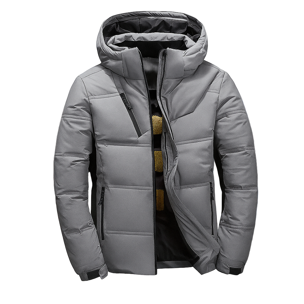 Chaqueta acolchada hombre capucha diseño urbano deportivo corte dinámico - Narel
