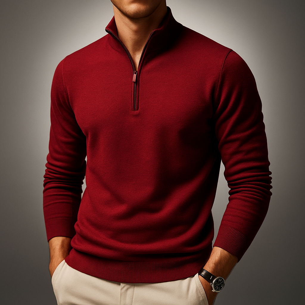 Jersey polar para hombre con media cremallera - Braden