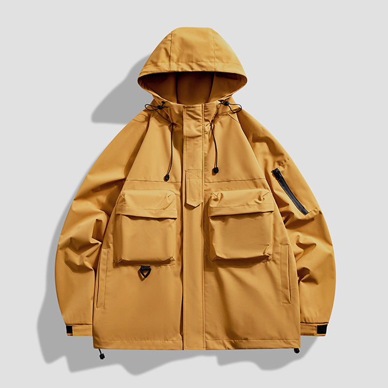 Chaqueta Cargo Cortaviento con Capucha - Lukas