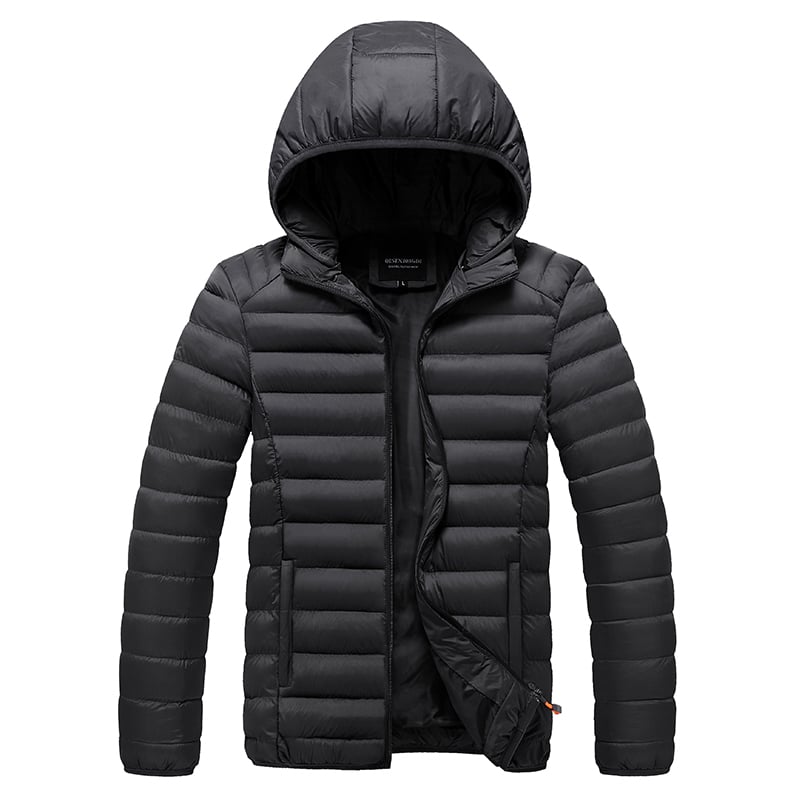 Chaqueta ligera hombre aislamiento térmico capucha resistente viento humedad - Rayan