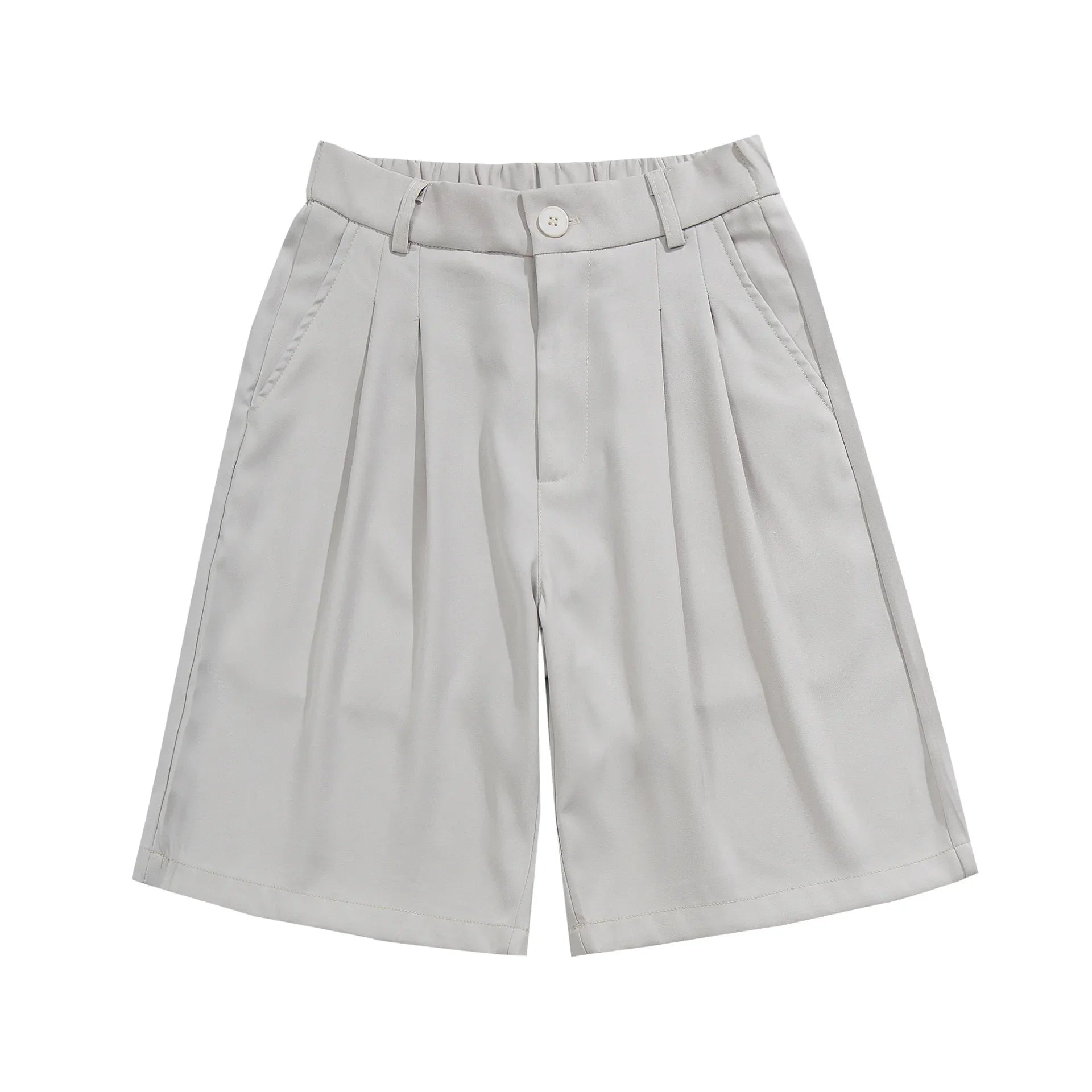 Pantalón corto de vestir con pinzas y corte relajado para hombre - Trevio