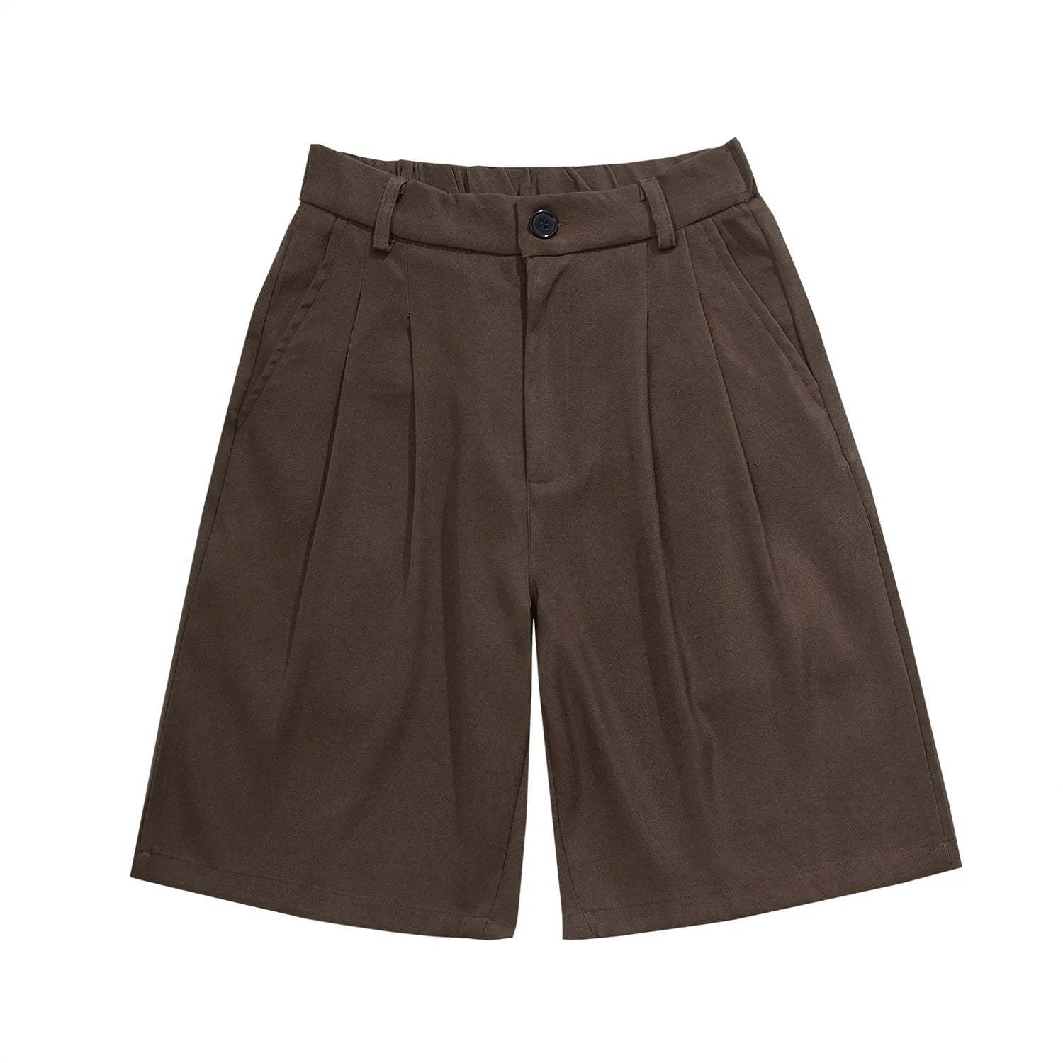 Pantalón corto de vestir con pinzas y corte relajado para hombre - Trevio