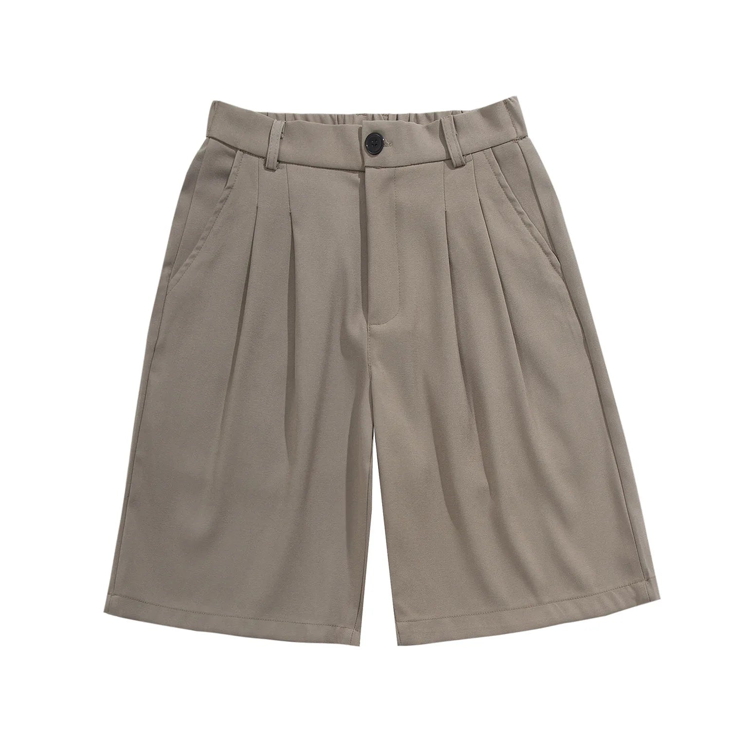 Pantalón corto de vestir con pinzas y corte relajado para hombre - Trevio