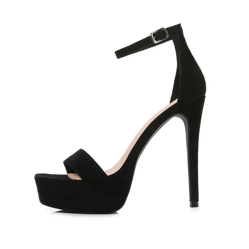 Zapatillas de mujer con plataforma y pulsera al tobillo - Cyrielle