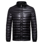 Chaqueta ligera hombre acolchada líneas horizontales cremallera bolsillos cierre - Xavi