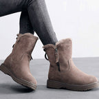 Botines para mujer efecto gamuza invierno - Kaelis