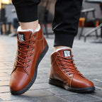 Botines para hombre interior afelpado cálido - Renlor