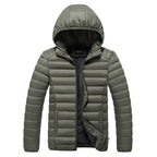 Chaqueta ligera hombre aislamiento térmico capucha resistente viento humedad - Rayan