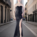 Zita - Elegante vestido de noche brillante