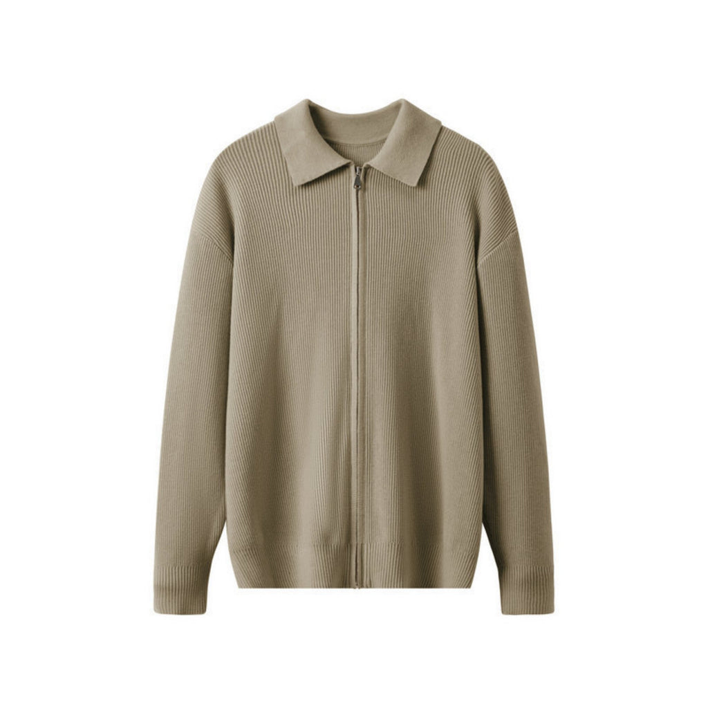 Cárdigan de punto con cuello para hombre - Franco